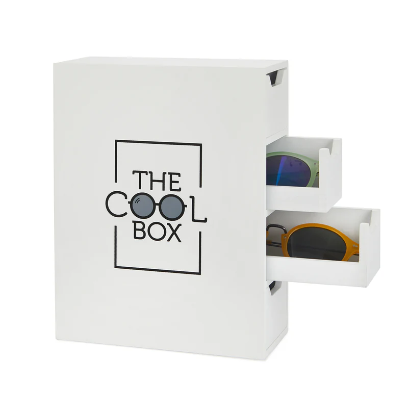 Balvi Sunglasses organizer,The Cool Box,white,wood