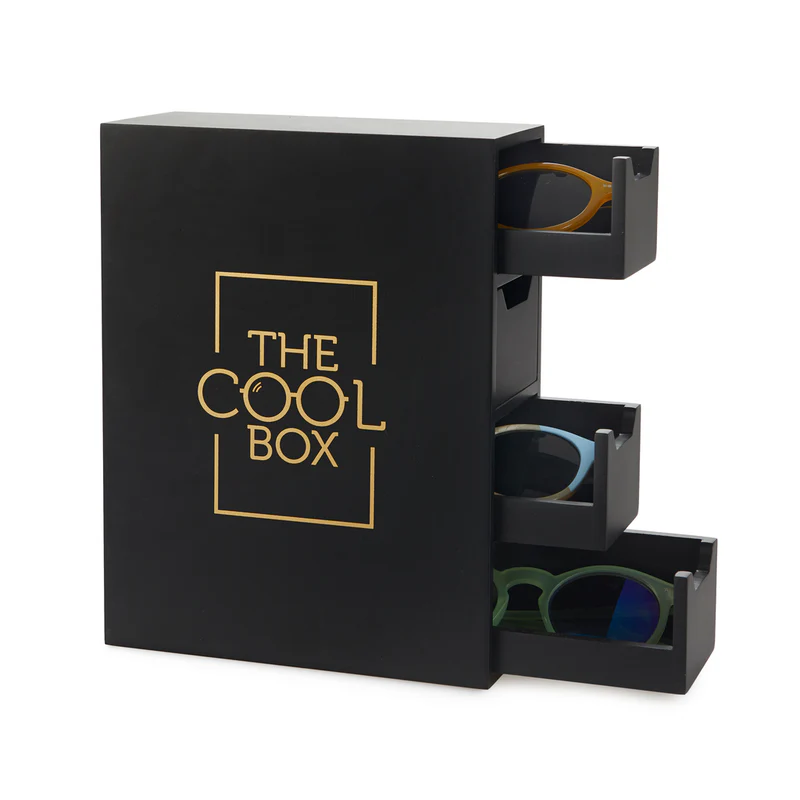 Balvi Sunglasses organizer,The Cool Box,black,wood