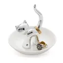 Balvi Ring holder,Gatto,silver,ceramic