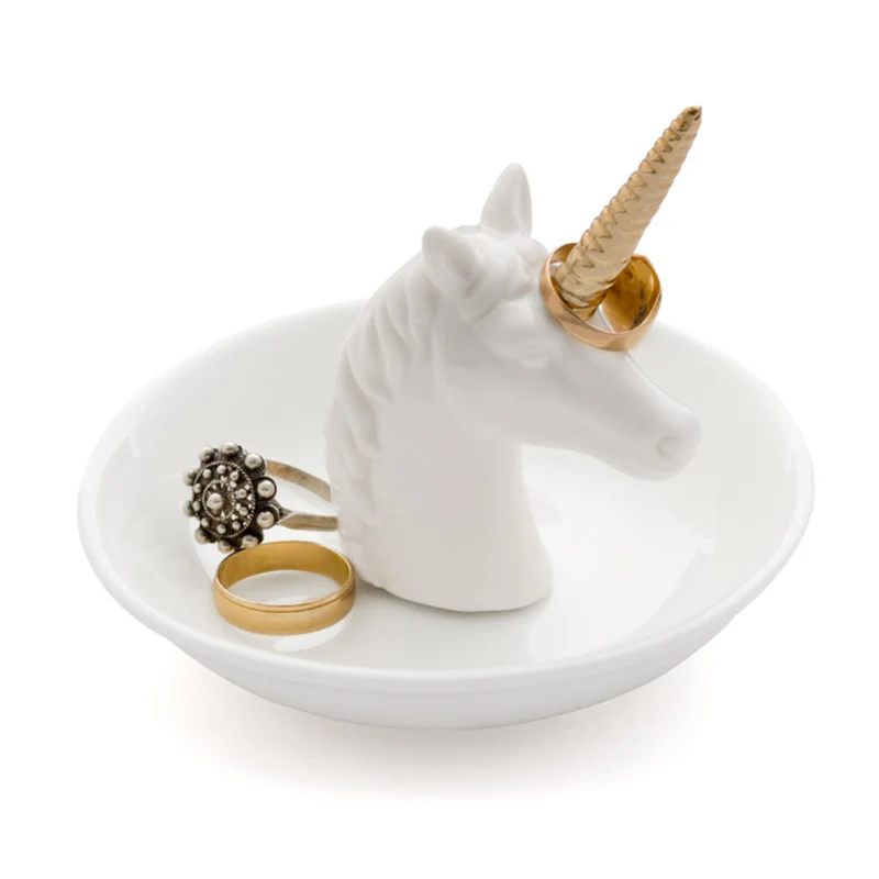 Balvi Ring holder,Unicorn,white,ceramic