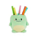 Balvi Pen holder,Fluffy Dinoz,green,plastic/fabric