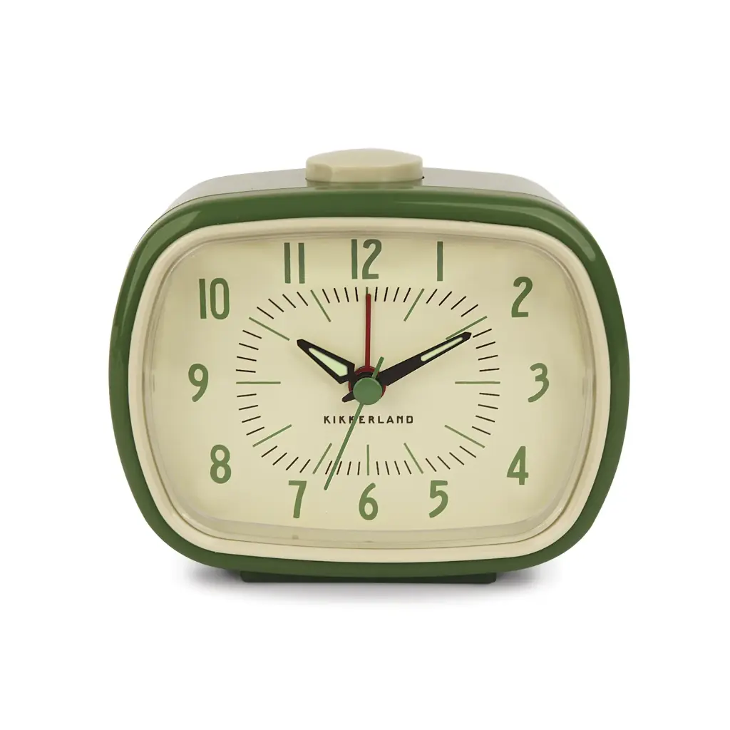 Kikkerland RETRO ALARM CLOCK GREEN