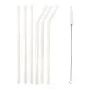 Kikkerland CLEAR REUSABLE GLASS STRAWS