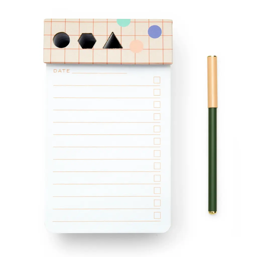 Kikkerland Desk Jotter Pad & Pen-FSC MIX 70%