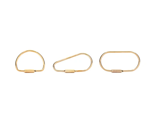 Kikkerland BRASS KEY RING ASST