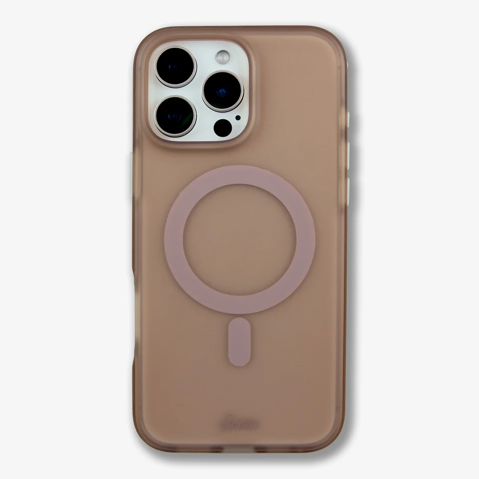 غطاء Yesido X-Crystal MagSnap لهاتف iPhone 16 Pro — شفاف بنمط بني فاتح