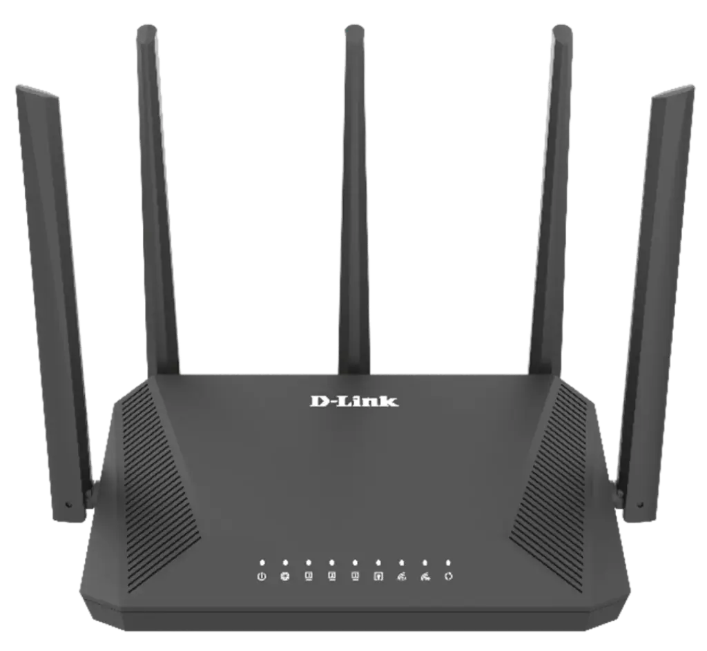 راوتر D-Link DIR-X3010 AX3000 واي فاي 6 متعدد الجيجابت، ثنائي النطاق، مع منافذ WAN/LAN جيجابت
