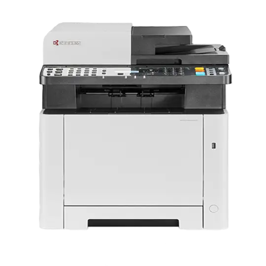 طابعة ليزر ملونة متعددة الوظائف Kyocera ECOSYS MA2100cwfx مقاس A4، بسرعة 21 صفحة في الدقيقة، واي فاي، طباعة على الوجهين، طباعة ونسخ ومسح ضوئي وفاكس