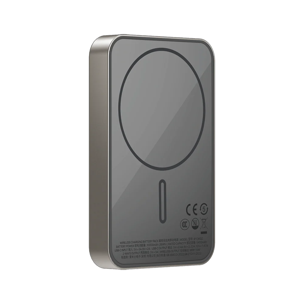 Momax Q.Mag X1 Qi2 Magnetic Wireless Battery Pack 10000mAh (Gen 2) - Desert Titanium