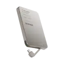 Momax 1-Power Mini 5000mAh Built-in Foldable USB-C Battery Pack - Titanium