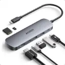 موزّع منافذ أنكر نانو USB-C – رمادي