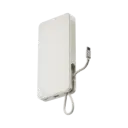 باور بانك مومكس Power X1 بسعة 20,000 مللي أمبير مع كابل USB-C مدمج – أبيض