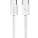 كابل مضفر USAMS US-SJ656 U86 من Type-C إلى Type-C بقدرة 60 واط وطول 1.2 متر – أبيض