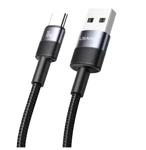 USAMS SJ718 3A Type-C Aluminum Alloy Data Cable 1.2m (Tarnish)