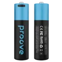 Proove Compact Energy Rechargeable AA Batteries (Black)
