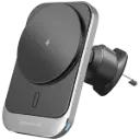 Proove Square Magnetic PRO 15W Wireless Car Holder (Metal Gray)