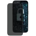 واقي شاشة زجاجي Proove Privacy لهاتف آيفون 16 برو – أسود