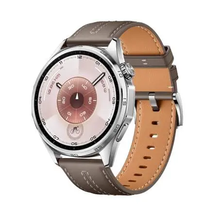 Huawei Watch GT6 46mm Leather - Grey (With Strap Gift)
