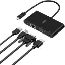 Belkin USB-C Multimedia Hub with Ethernet, USB-A, VGA & 4K HDMI, Black