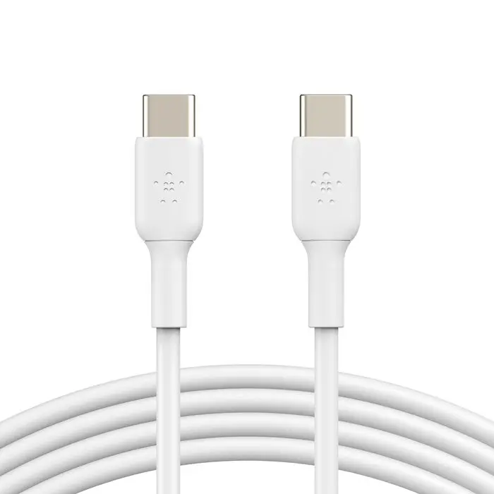 كيبل بيلكن BoostCharge من USB-C إلى USB-C بطول 1 متر — اللون الأبيض