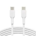 كيبل بيلكن BoostCharge من USB-C إلى USB-C بطول 1 متر — اللون الأبيض
