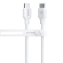 كيبل أنكير 544 صديق للبيئة USB-C إلى USB-C بطول 1 متر — اللون الأبيض