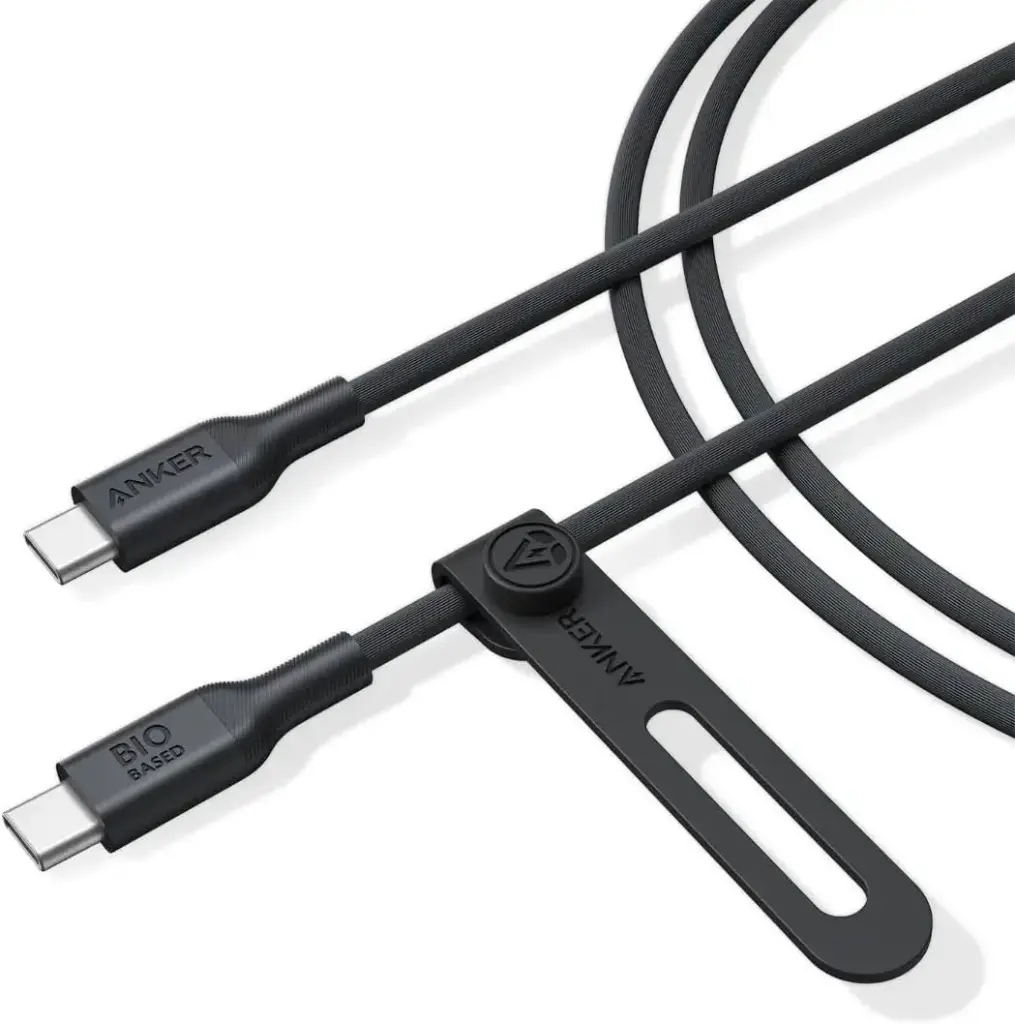 كيبل أنكير 544 صديق للبيئة USB-C إلى USB-C بطول 1.8 متر — اللون الأسود
