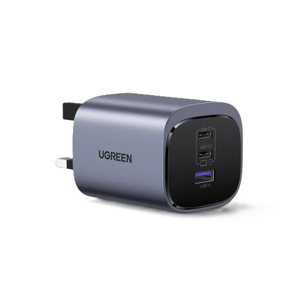 UGREEN Nexode 65W 3-Port GaN Fast Charger - Black