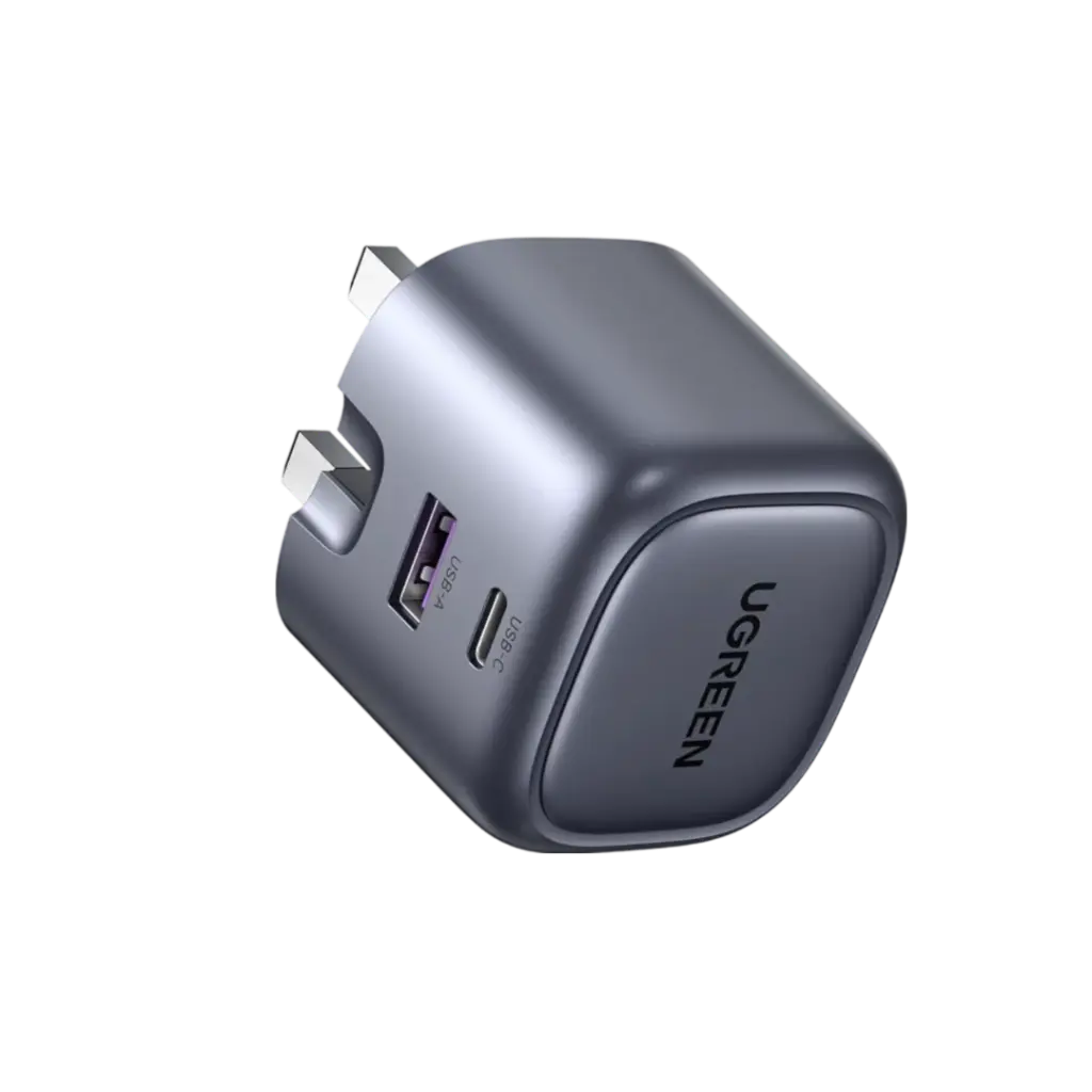 شاحن يوغرين Nexode بقدرة 35 واط بمنفذين USB-C بتقنية GaN للشحن السريع
