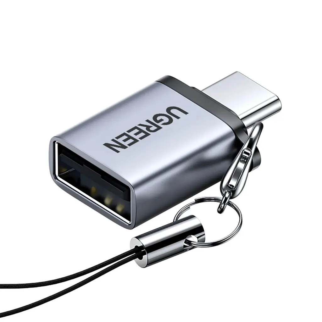 محول يوغرين من USB-C إلى USB 3.0 OTG — اللون الرمادي