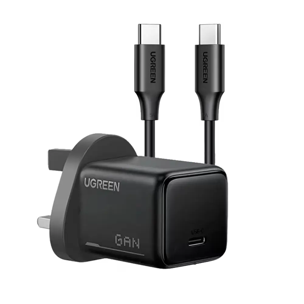شاحن يوغرين بتقنية GaN بقدرة 25 واط مع منفذ USB-C للشحن السريع