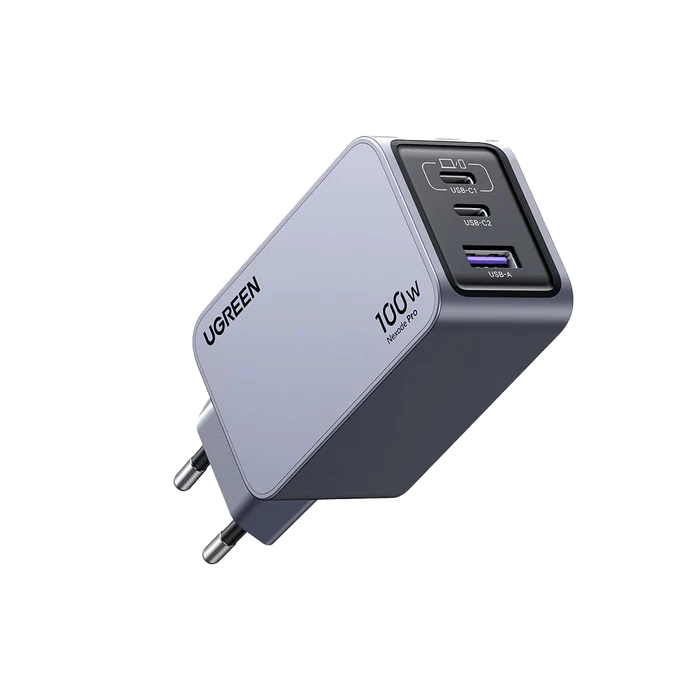 UGREEN Nexode Pro 100W 3-Port GaN Fast Charger with Cable