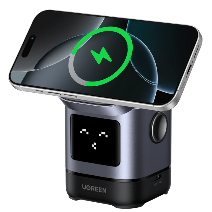 UGREEN 2-in-1 Robot Magnetic Wireless Charger
