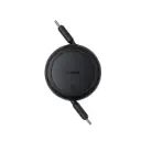 كيبل صغير باسيوس Free2Pull من USB-C إلى USB-C بقدرة 60 واط وطول 1 متر — اللون الأسود