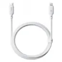 كيبل باسيوس Silky من USB-C إلى iPhone بقدرة 20 واط وطول 2 متر — اللون الأبيض