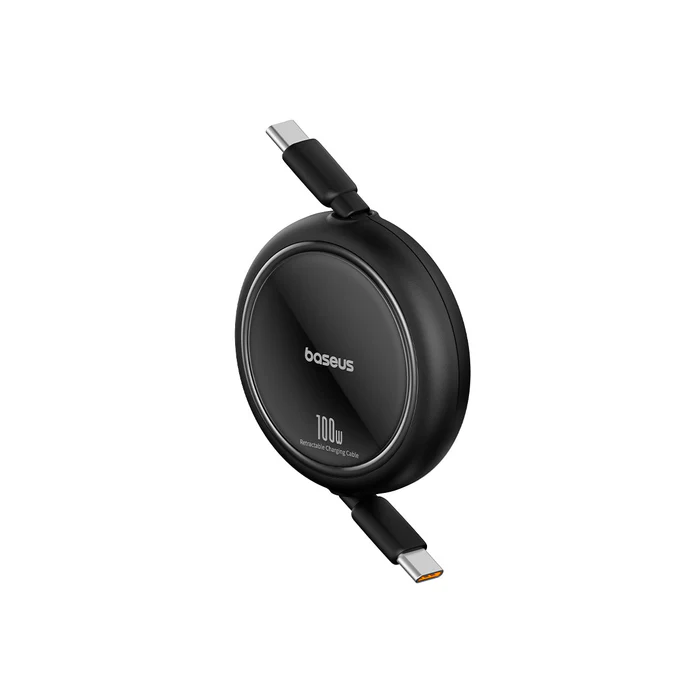 كيبل باسيوس Free2Draw قابل للسحب من USB-C إلى USB-C بقدرة 100 واط وطول 1 متر — اللون الأسود