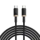 كيبل باسيوس Dura من USB-C إلى USB-C بقدرة 240 واط وطول 1 متر — اللون الأسود