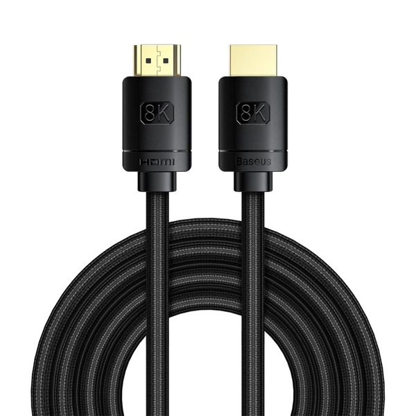كيبل باسيوس HDMI إلى HDMI بدقة 8K بطول 3 متر — اللون الأسود