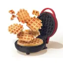 Nutricook Mini Waffle Maker, Red
