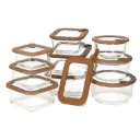 Nutricook Glass Food Storage Container Set, 24-Piece