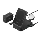 محطة شحن أنكر MagGo ‏3 في 1 بقدرة 15 واط بتقنية Qi2 — اللون الأسود