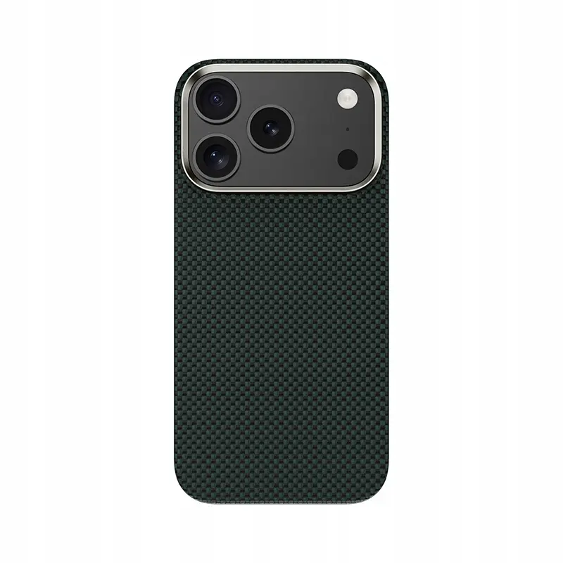 غطاء حماية بنكس من ألياف كيفلار لهاتف iPhone 17 Pro Max — اللون الأخضر