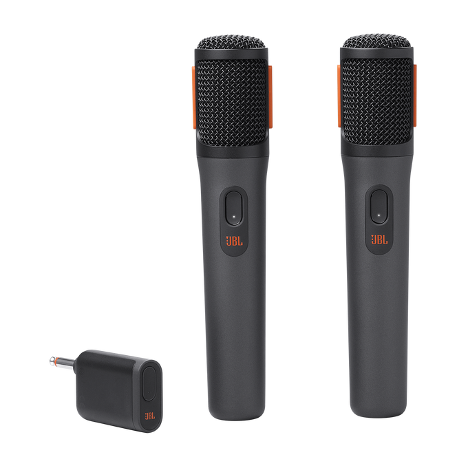 طقم ميكروفون لاسلكي رقمي JBL PartyBox Wireless Mic - لون أسود