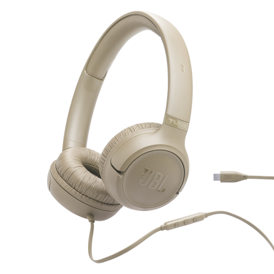 سماعة JBL Tune 530C سلكية داخل الأذن بمنفذ USB-C - لون بيج