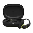 سماعة JBL Endurance Peak 4 رياضية لاسلكية بالكامل - أسود/ليموني