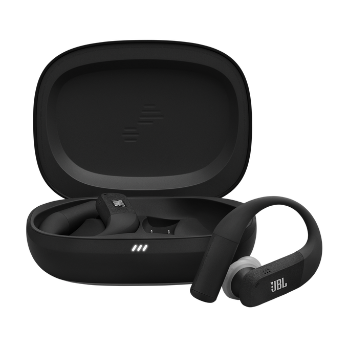 سماعة JBL Endurance Peak 4 رياضية لاسلكية بالكامل - أسود/رمادي