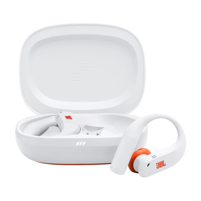 سماعة JBL Endurance Peak 4 رياضية لاسلكية بالكامل - لون أبيض