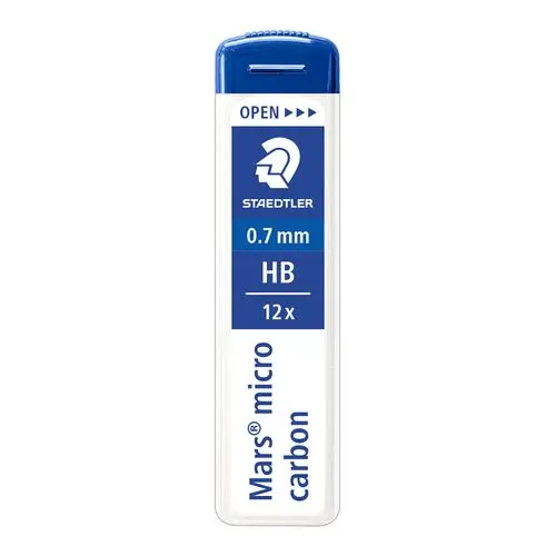 STAEDTLER Mars Micro Carbon 250 Leads 0.7mm HB - Tube of 12
