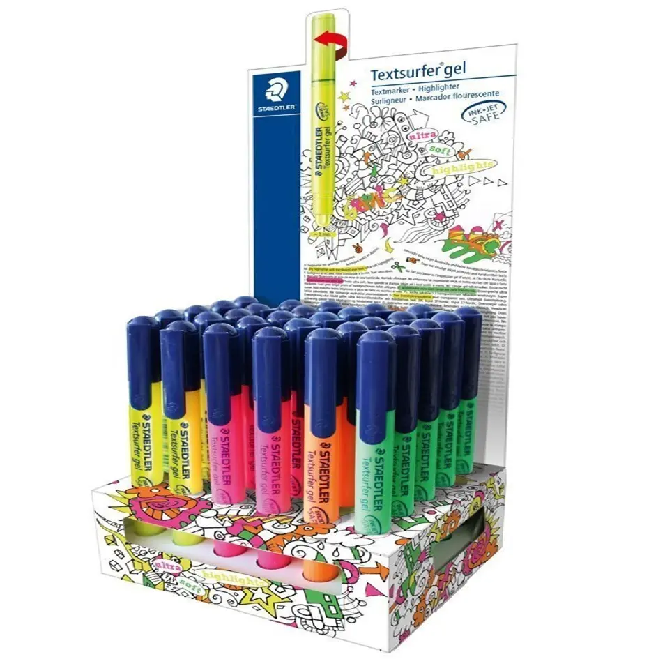 STAEDTLER Textsurfer Gel 264 Highlighter Pen - Assorted Colors 