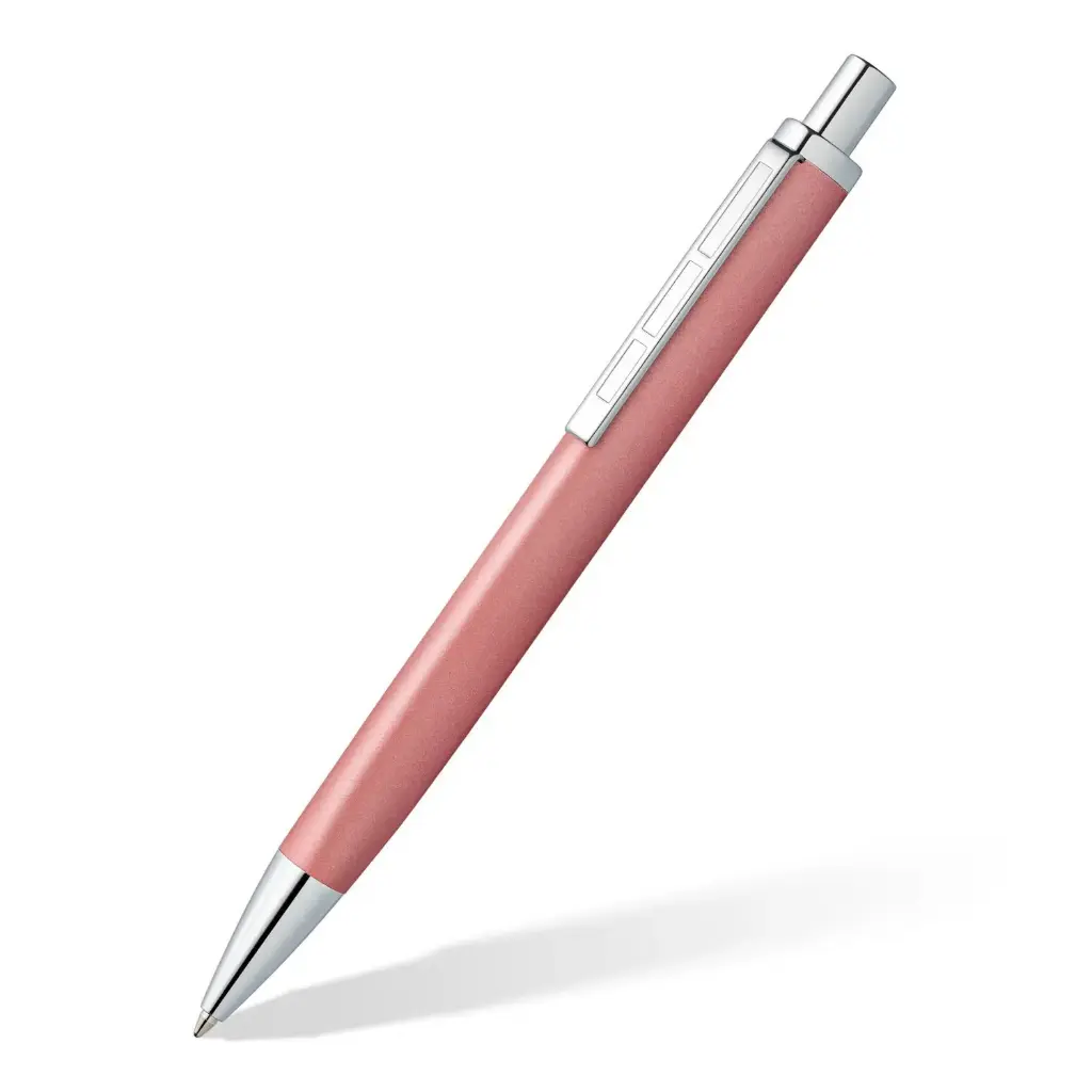 STAEDTLER Triplus 444 Premium Retractable Ballpoint Pen - Radiant Rose M Blue 